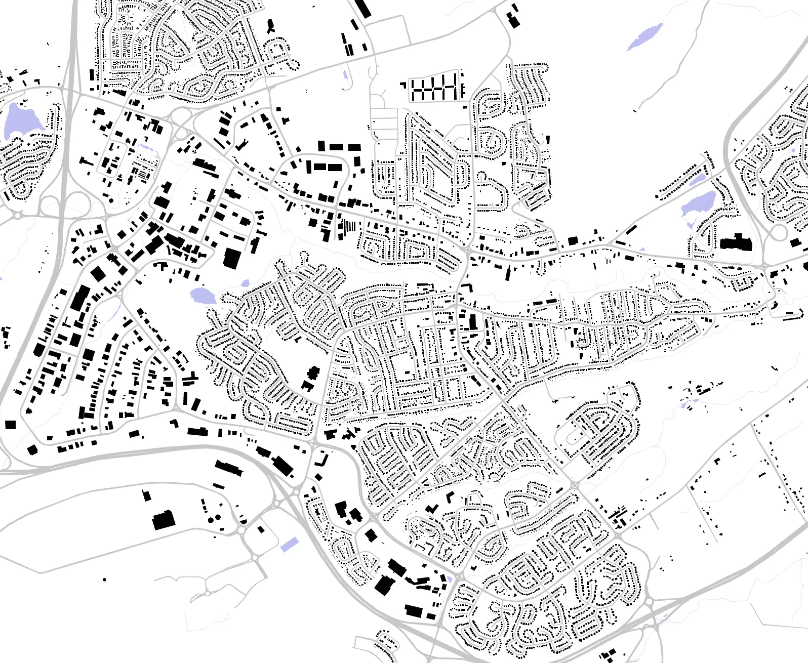 Mount Pearl figure ground plan