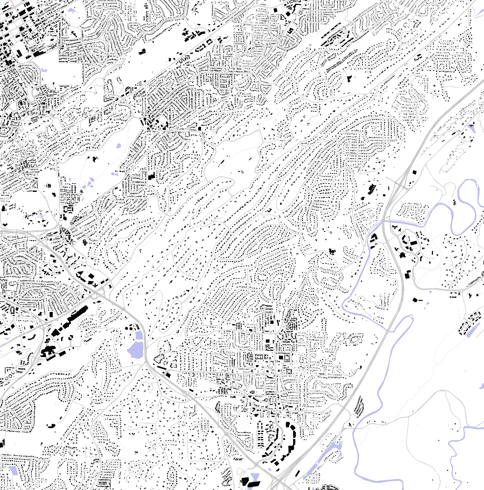 Mountain Brook figure ground plan