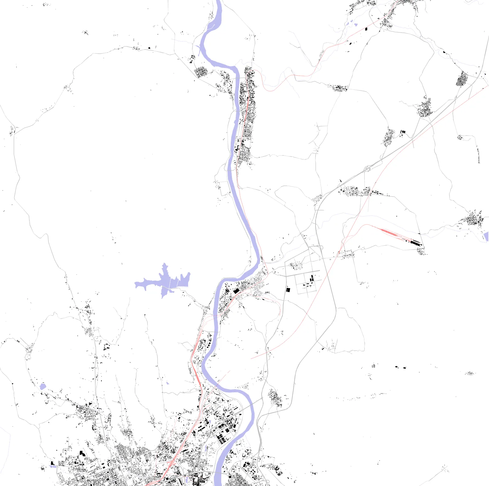 Mudanjiang figure ground plan