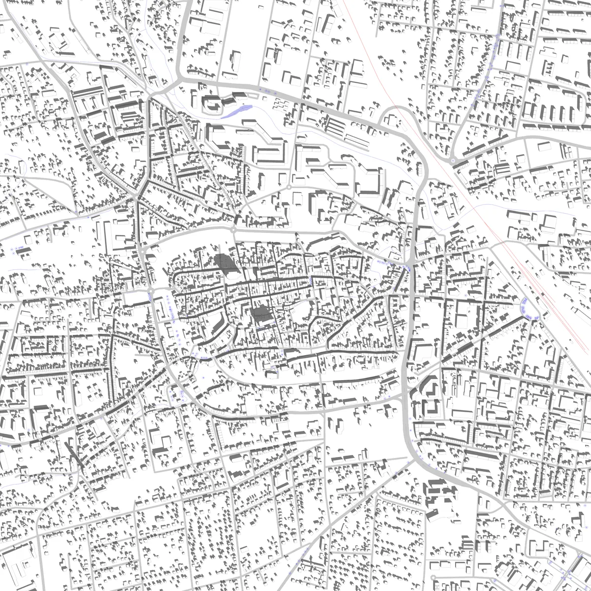 Mühlhausen Lageplan (2,5 km)