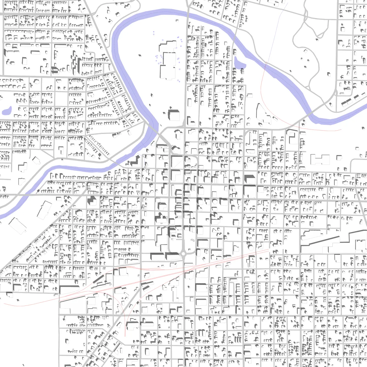 Muncie site plan (2.5 km)