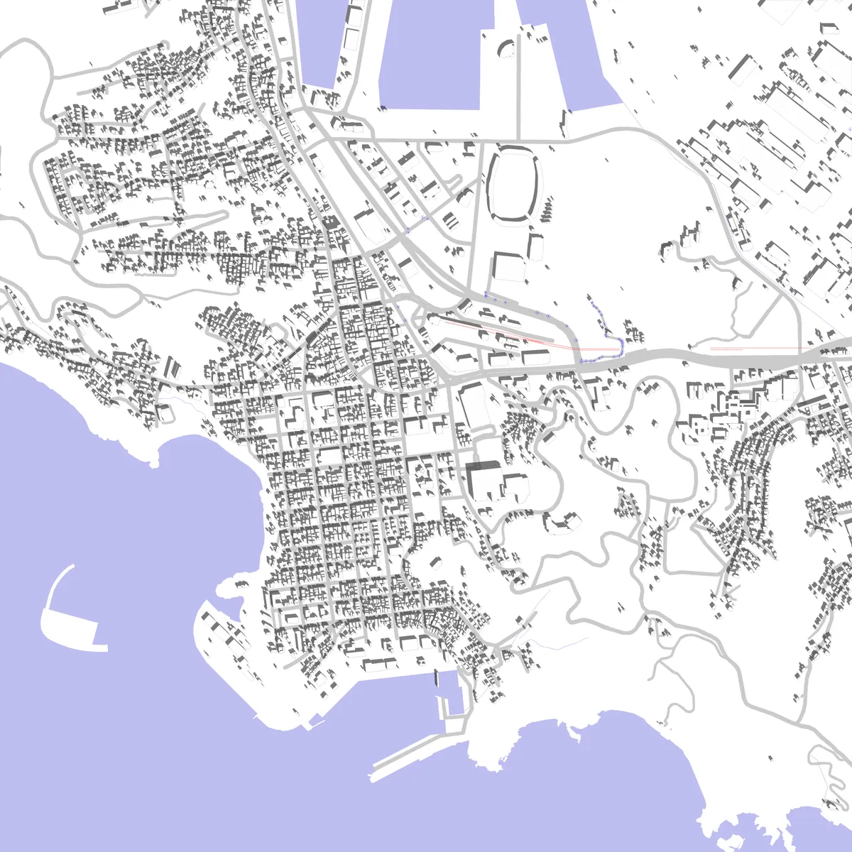 Muroran site plan (2.5 km)