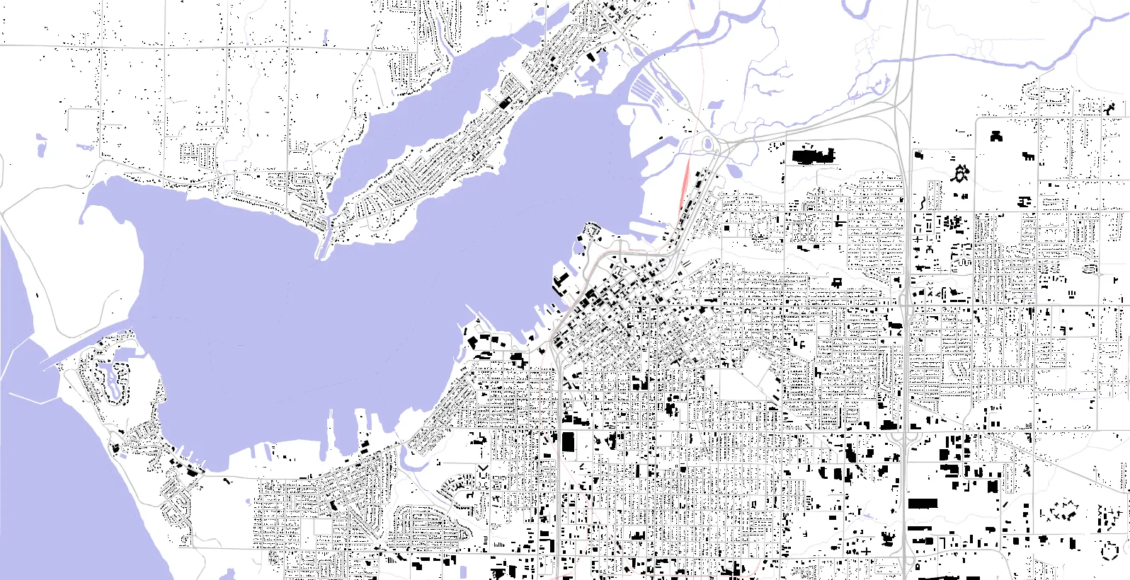 Muskegon Schwarzplan