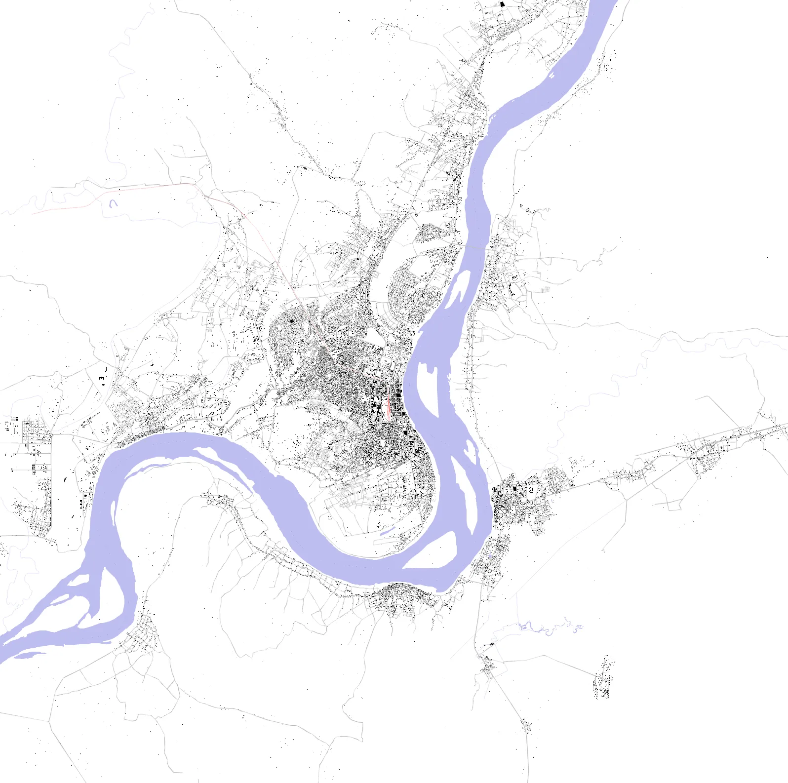 Myitkyina figure ground plan