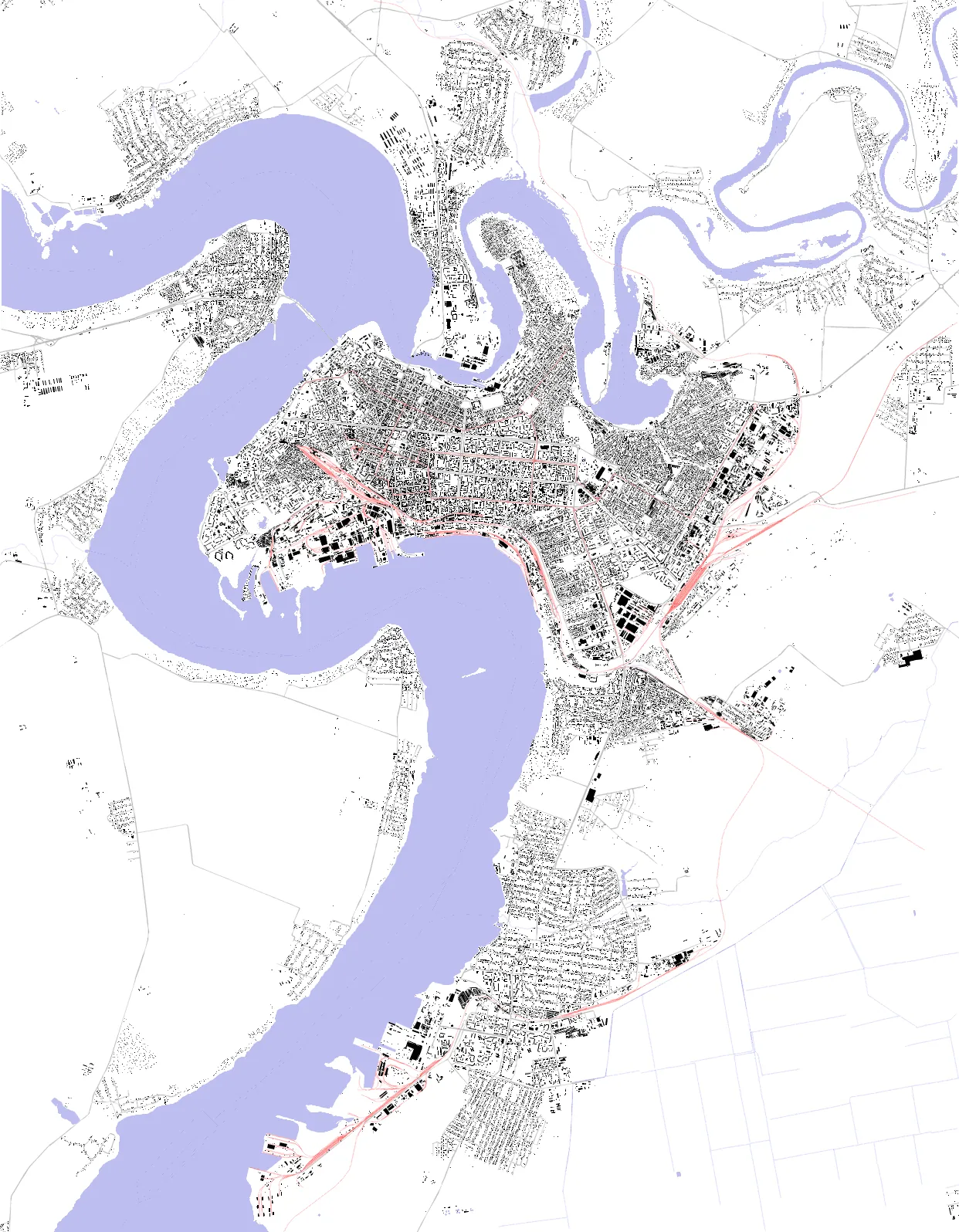 Mykolaiv figure ground plan