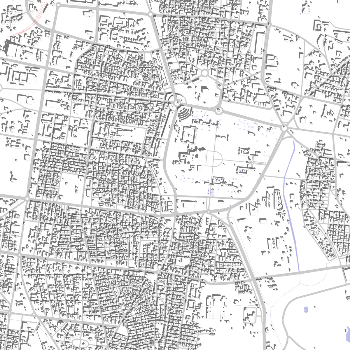 Mysuru Lageplan (2,5 km)