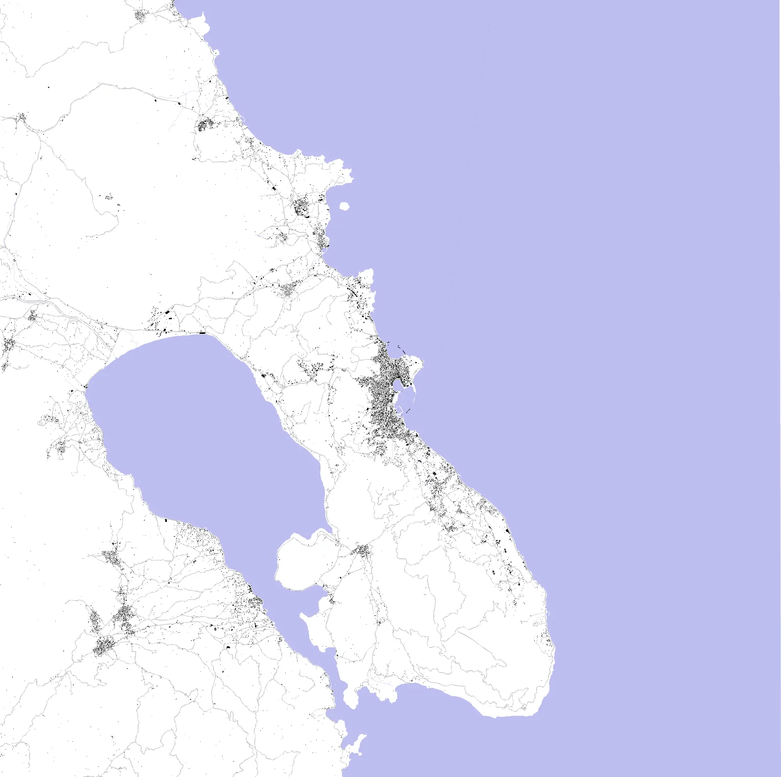 Mytilene Schwarzplan