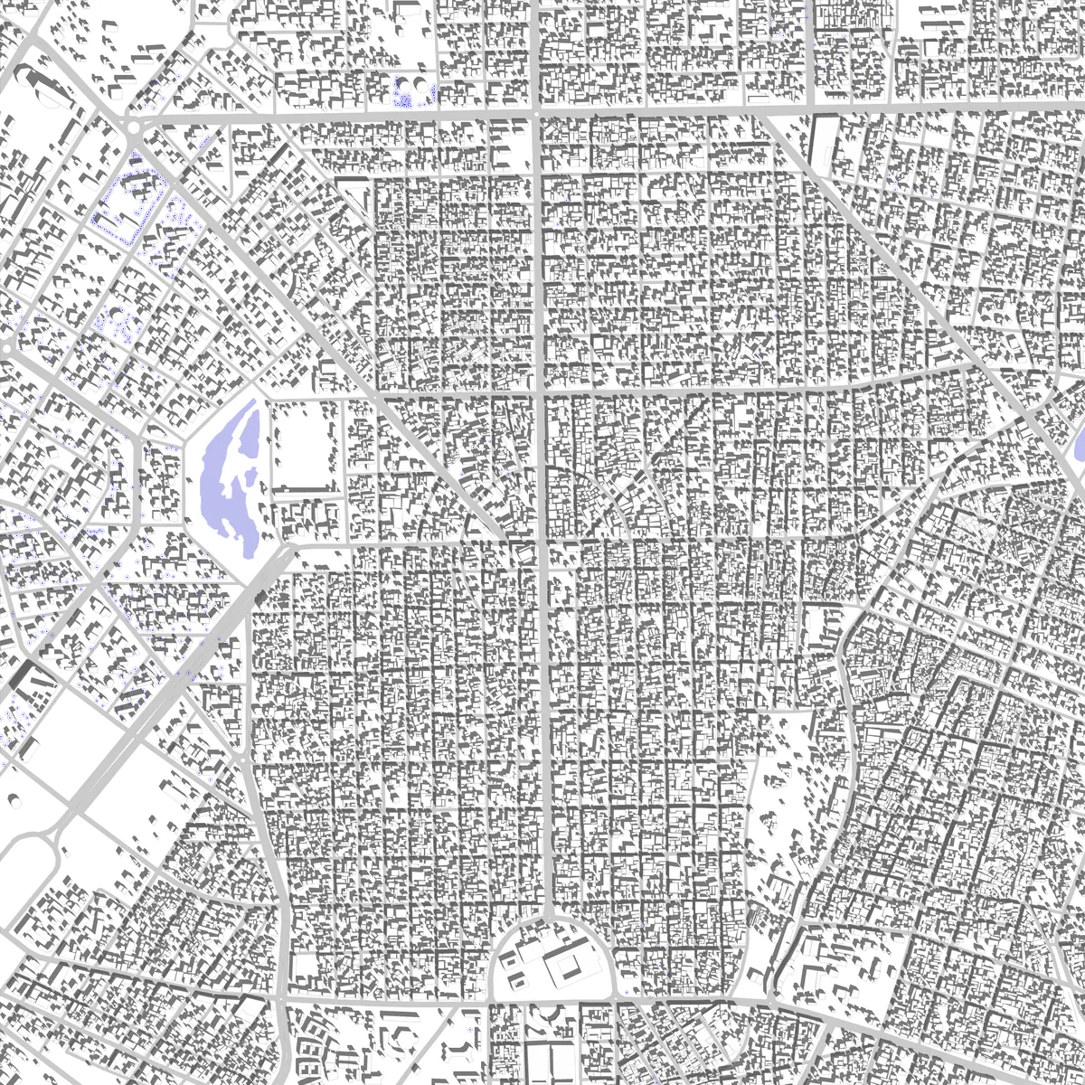 N'Djamena plan de situation (2,5 km)
