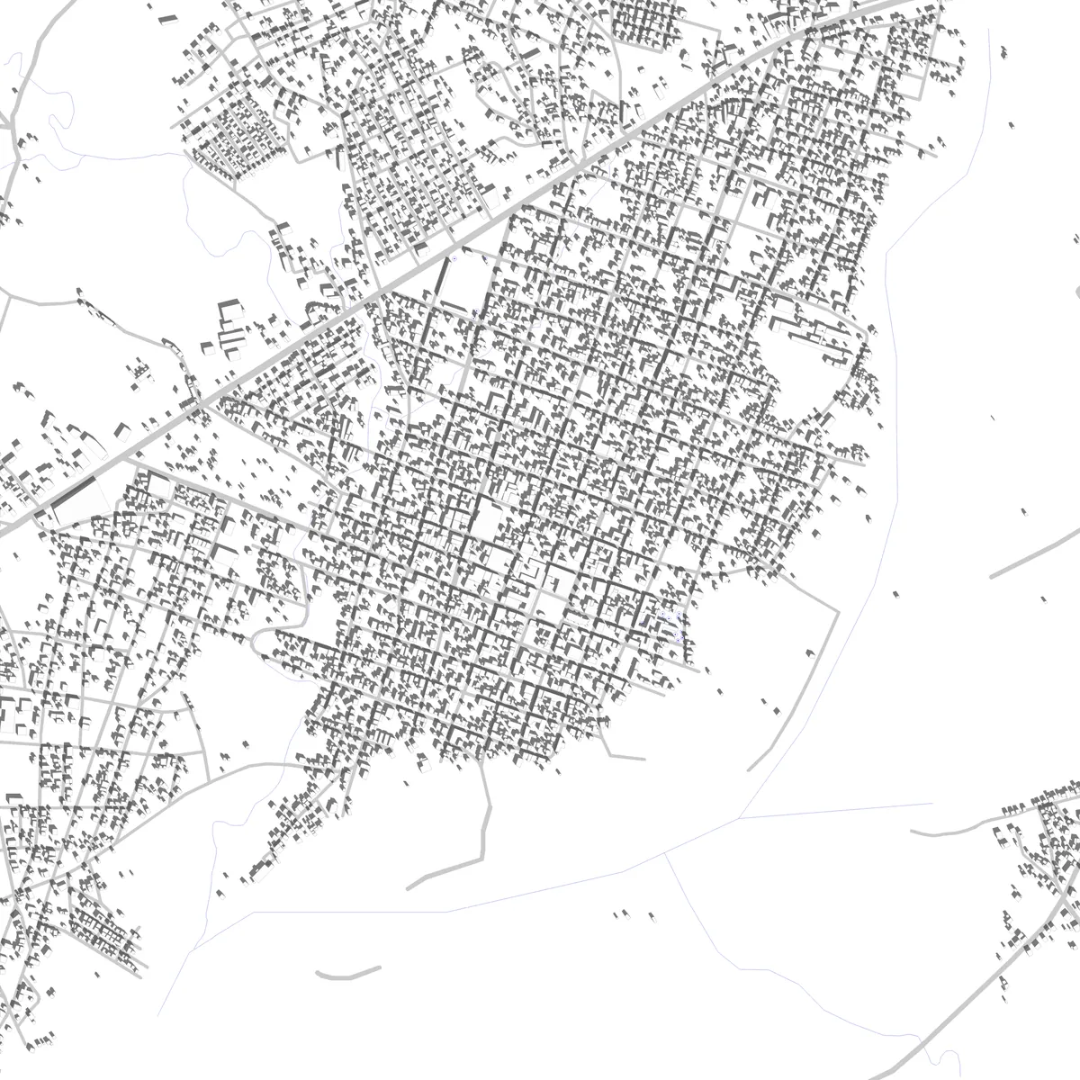 Nacaome plano de situación (2,5 km)