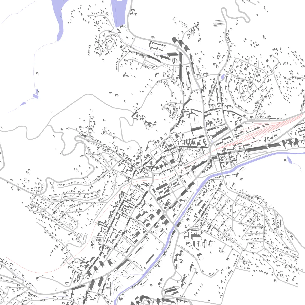 Náchod situační plán (2,5 km)