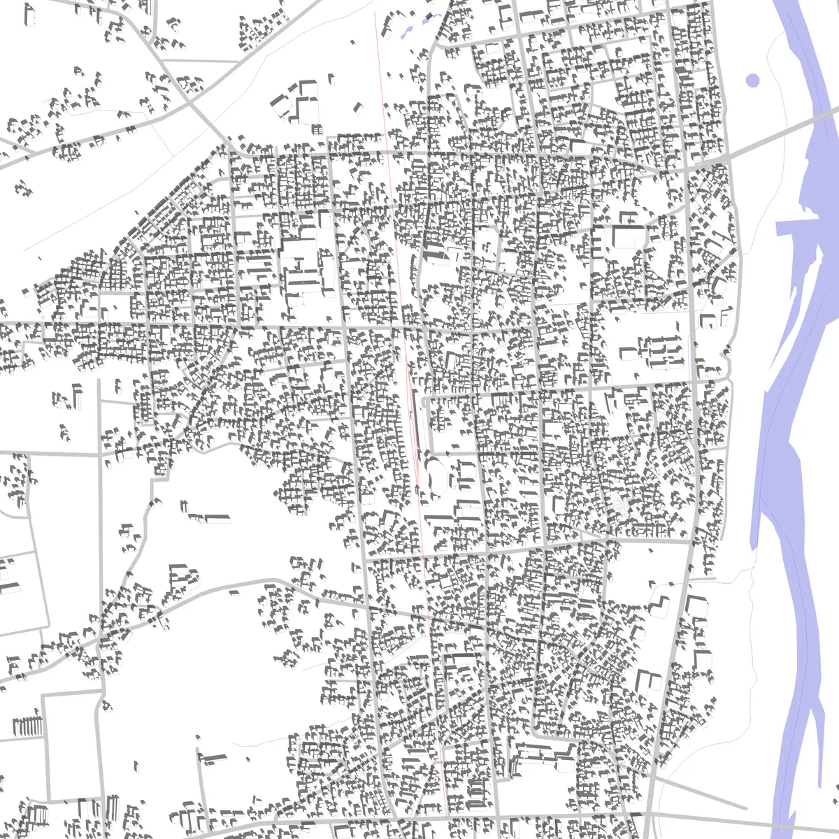 Nagai Lageplan (2,5 km)