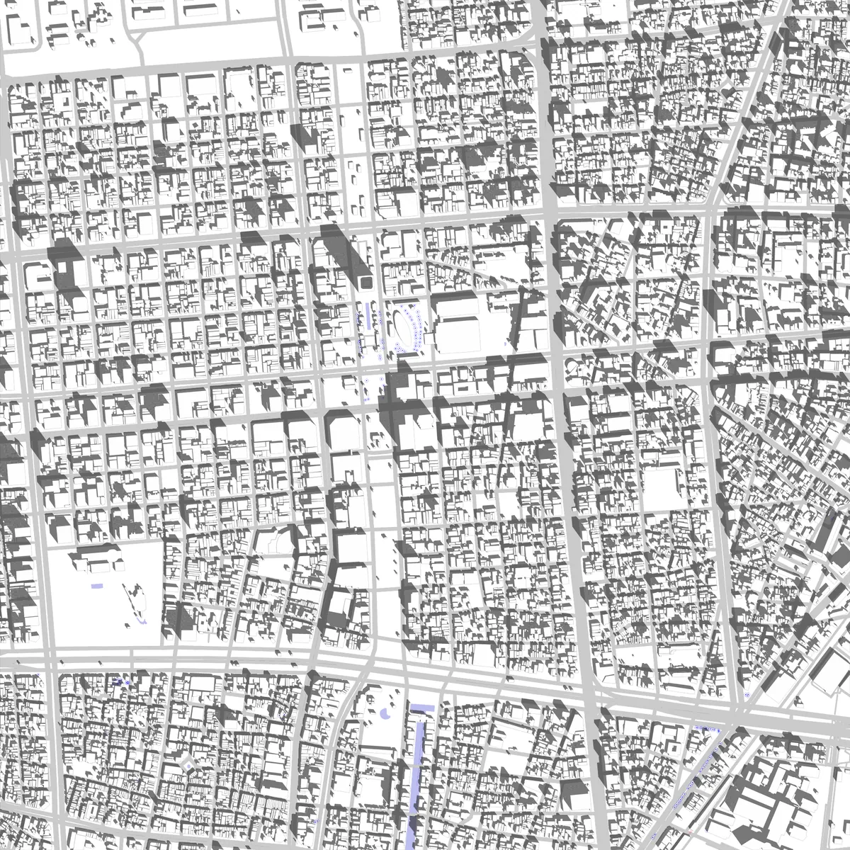 Naka-ku Lageplan (2,5 km)