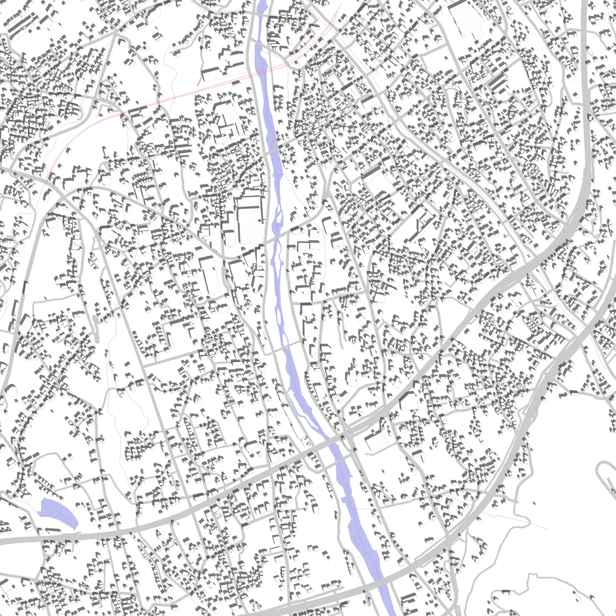Nakatsugawa Lageplan (2,5 km)