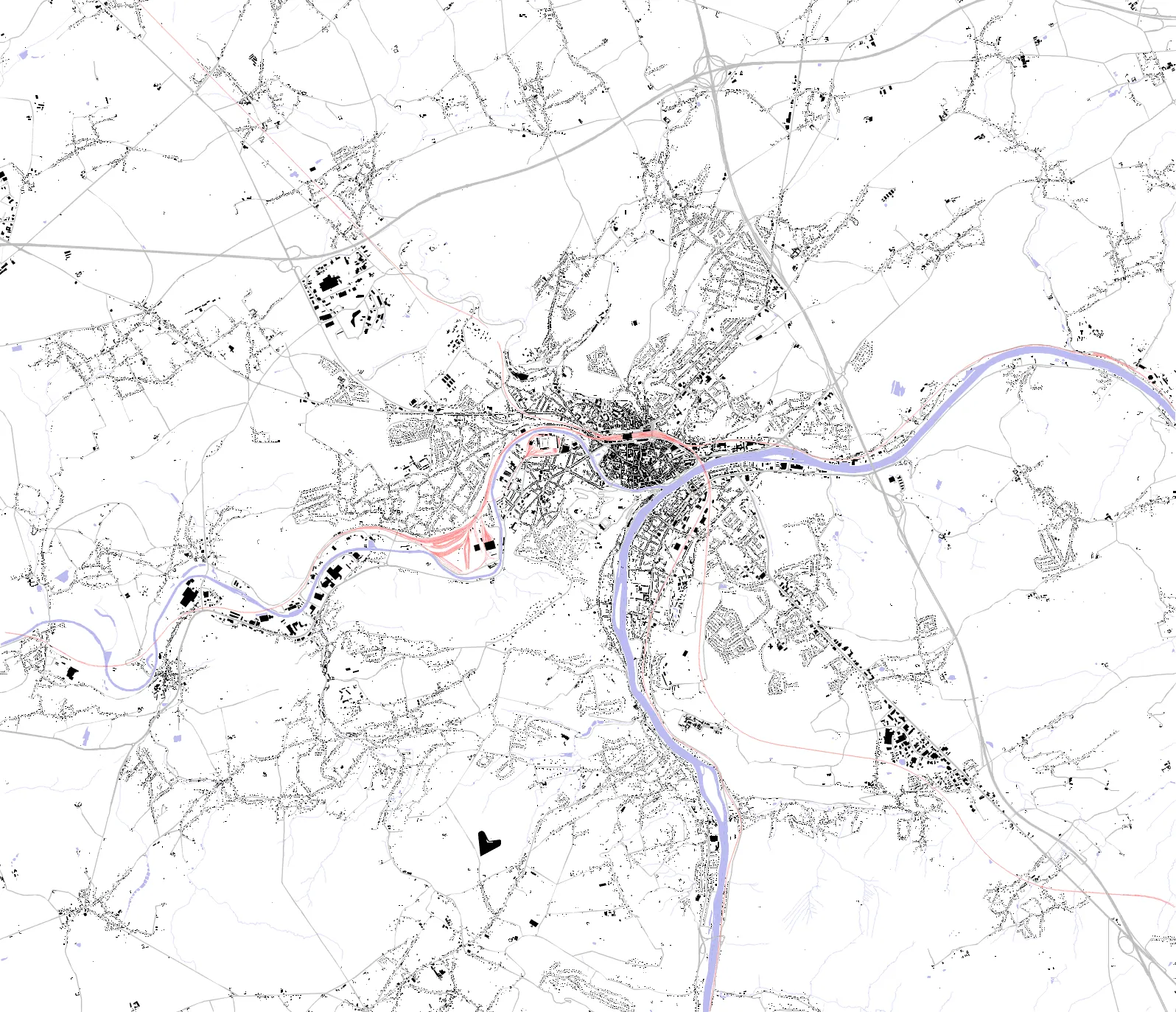 Namur plan de masse