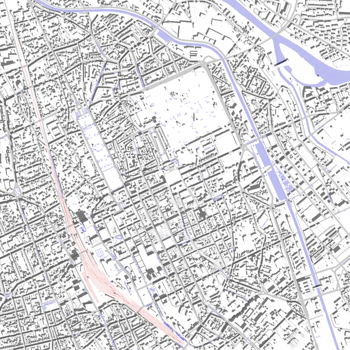 Nancy plan de situation (2,5 km)