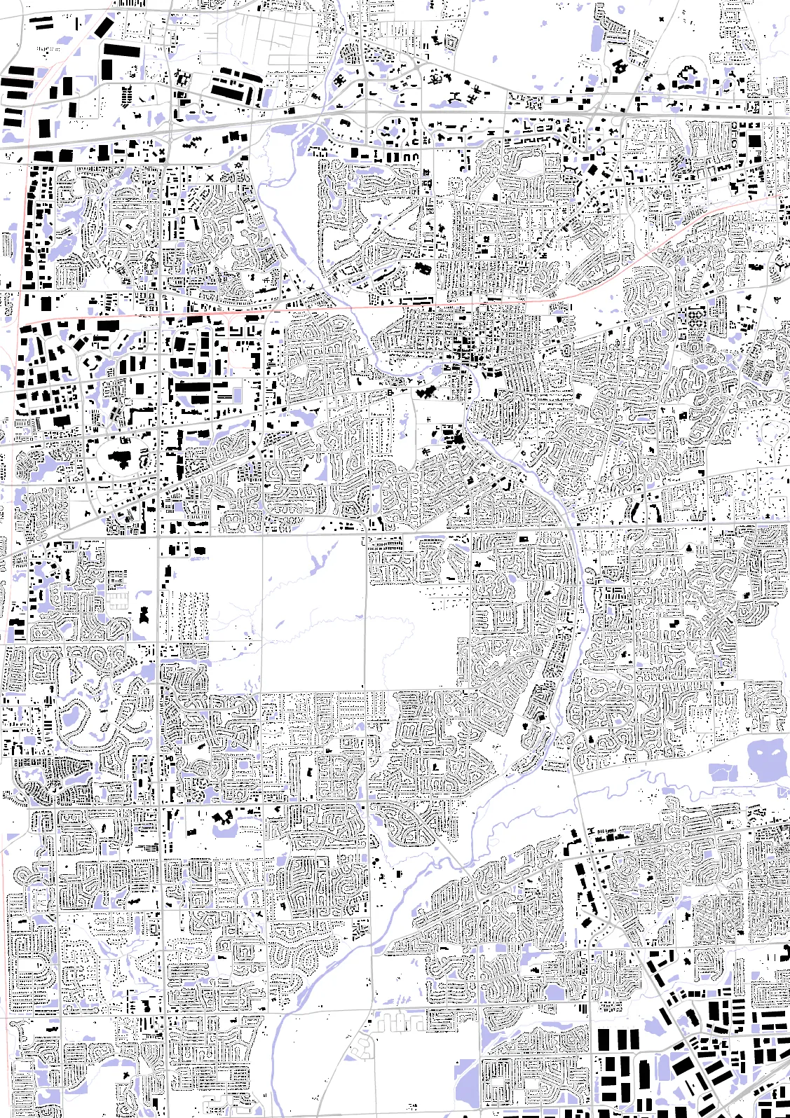 Naperville figure ground plan