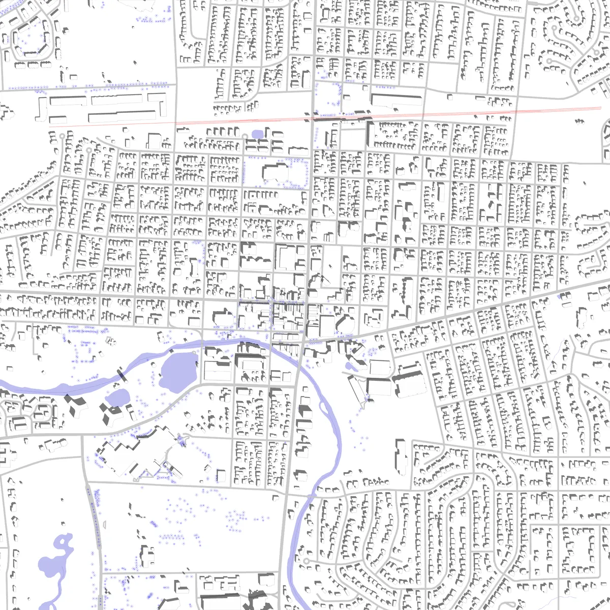 Naperville site plan (2.5 km)