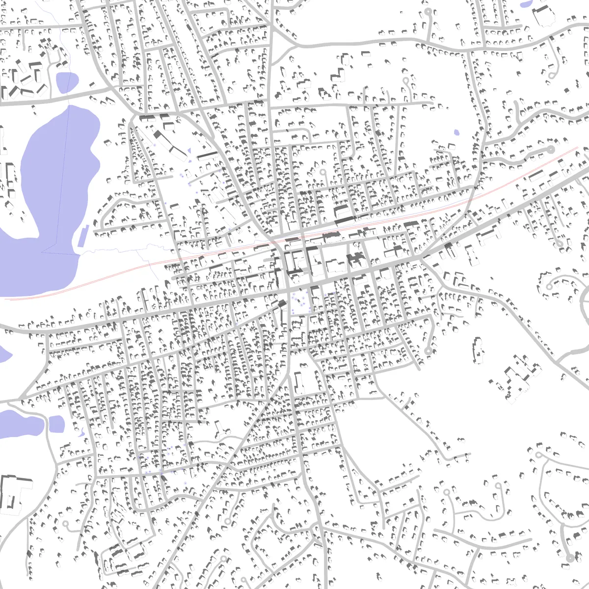 Natick Lageplan (2,5 km)