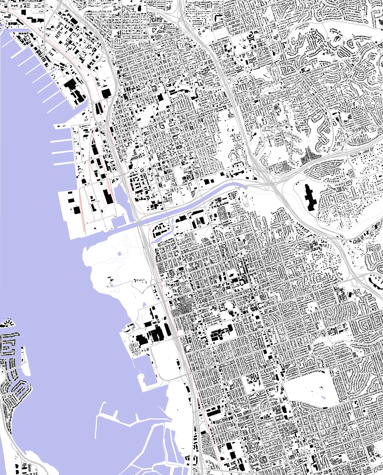 National City figure ground plan