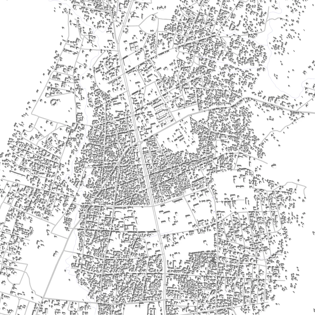 Natitingou plan de situation (2,5 km)