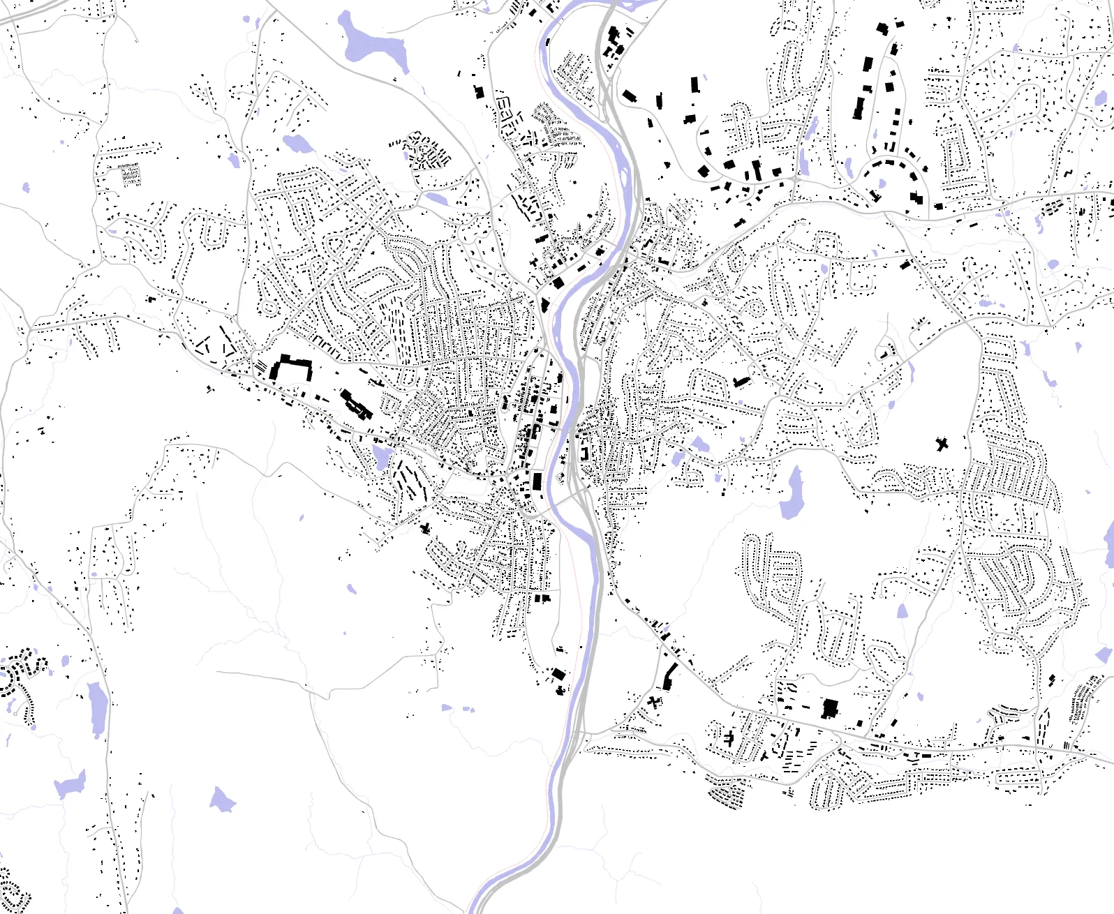 Naugatuck figure ground plan