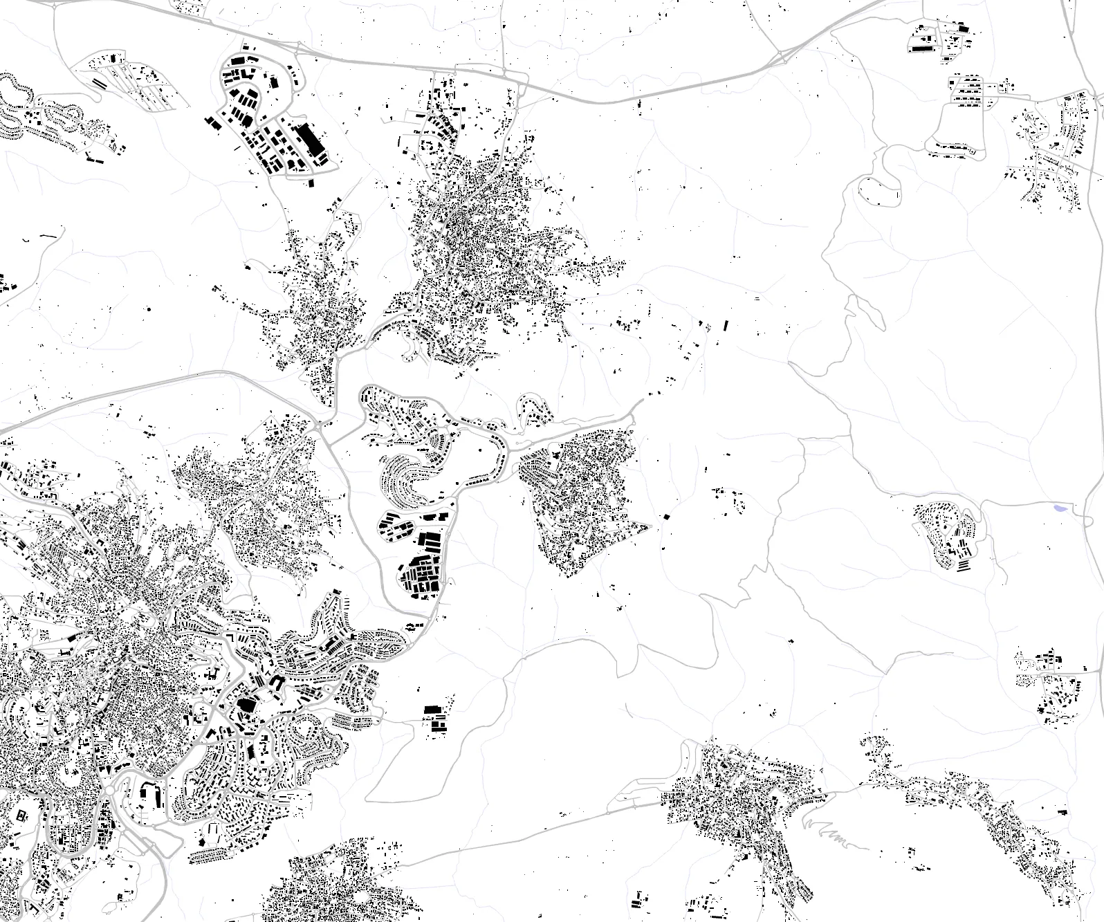 Nazerat Illit figure ground plan