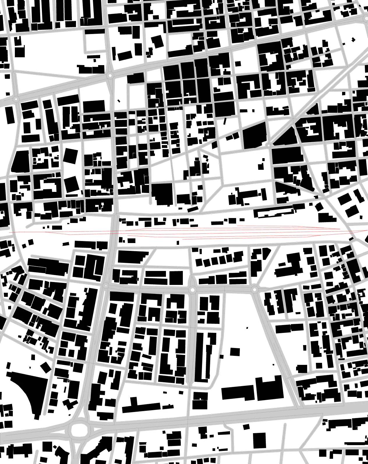 Nazilli figure ground plan