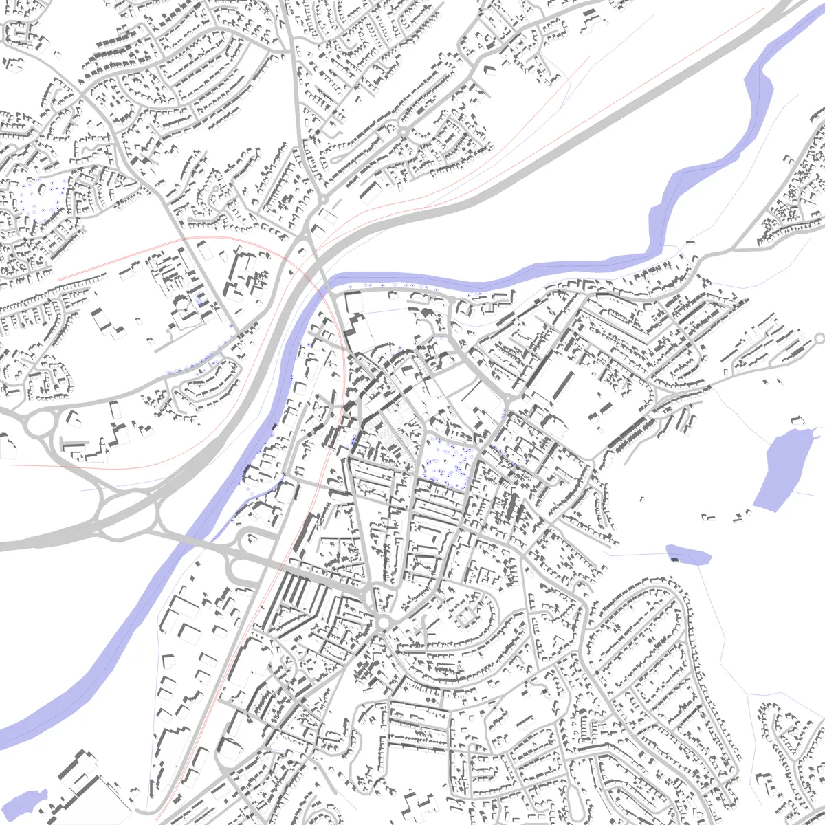 Neath site plan (2.5 km)