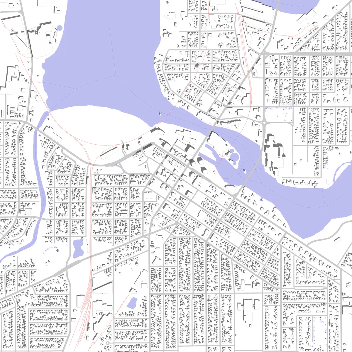 Neenah site plan (2.5 km)
