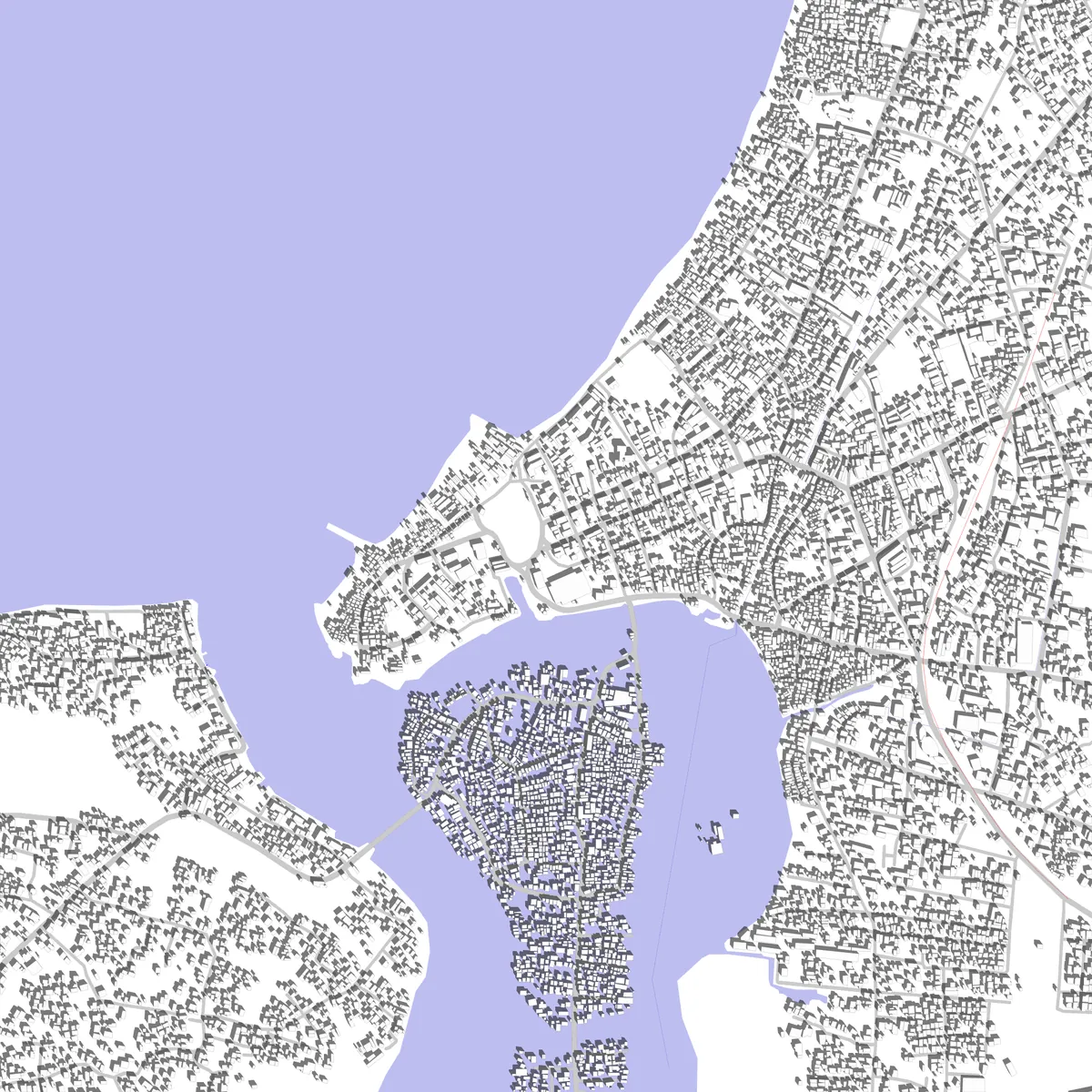 Negombo Lageplan (2,5 km)