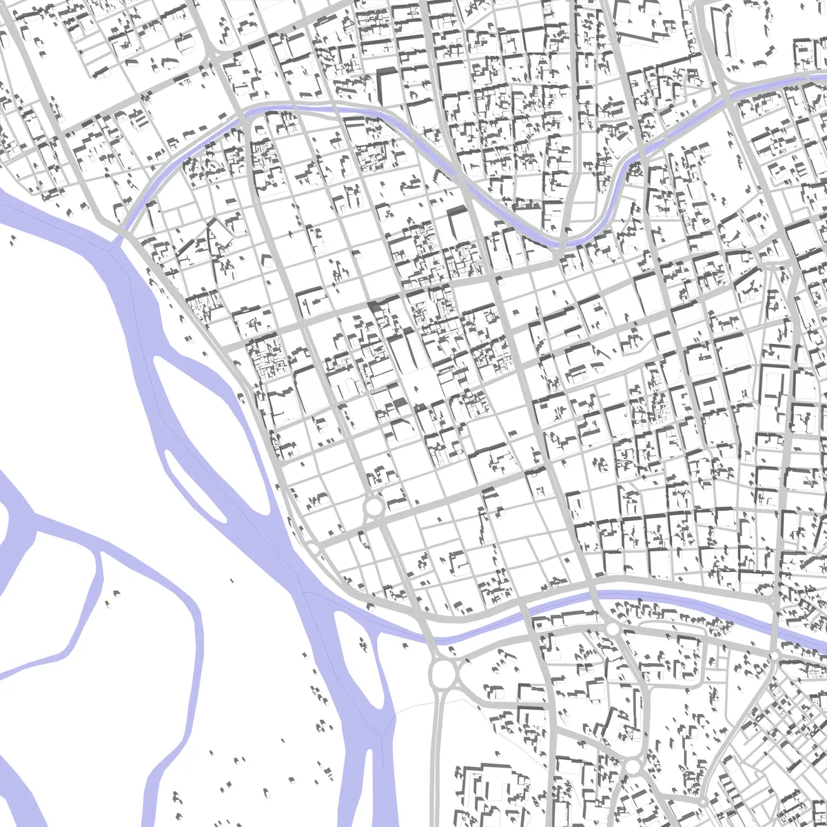 Neiva plano de situación (2,5 km)