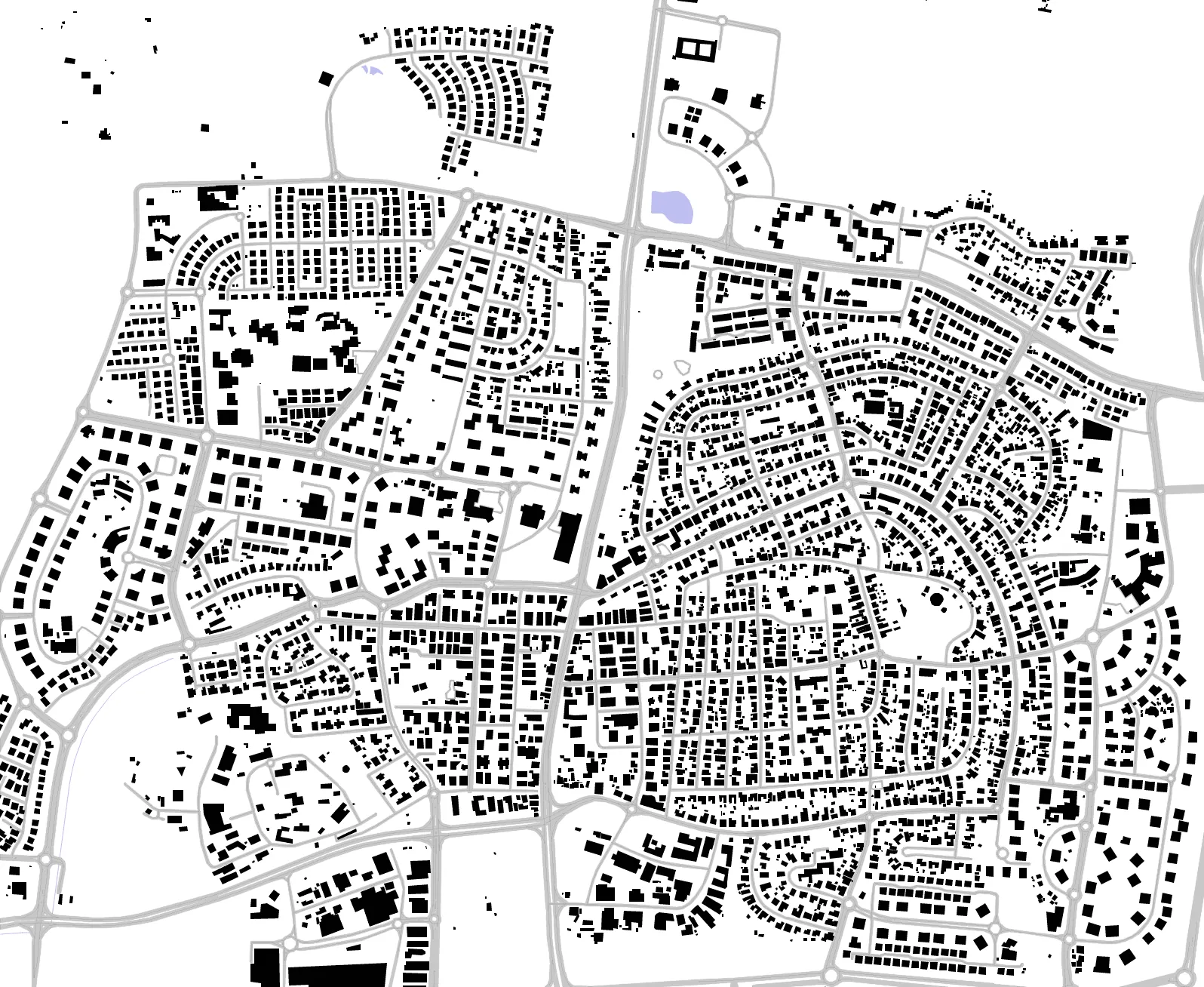 Ness Ziona figure ground plan