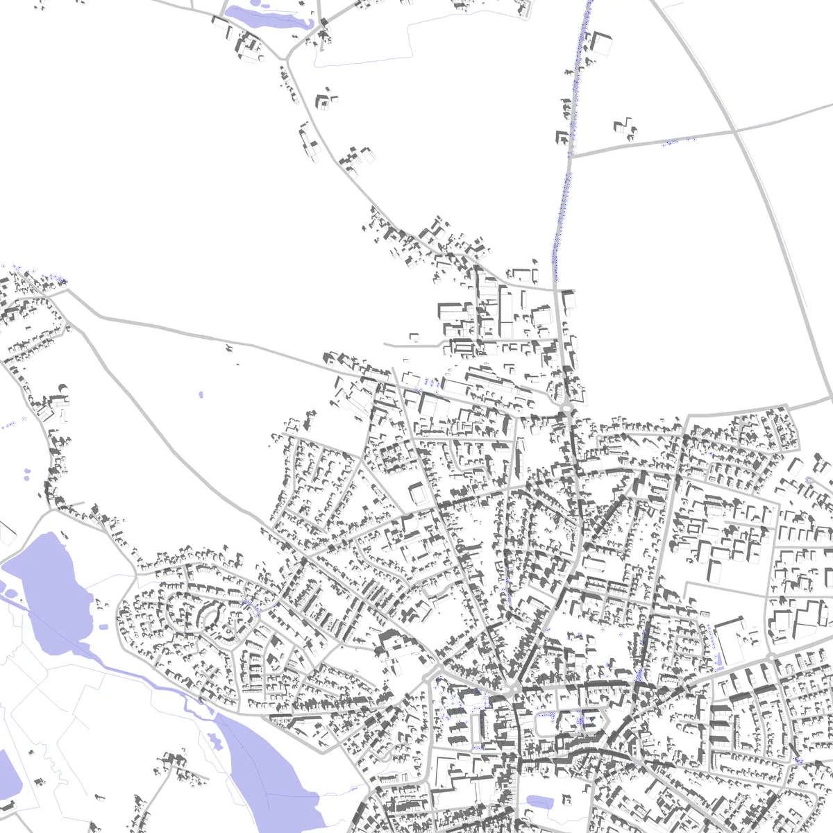 Nettetal Lageplan (2,5 km)