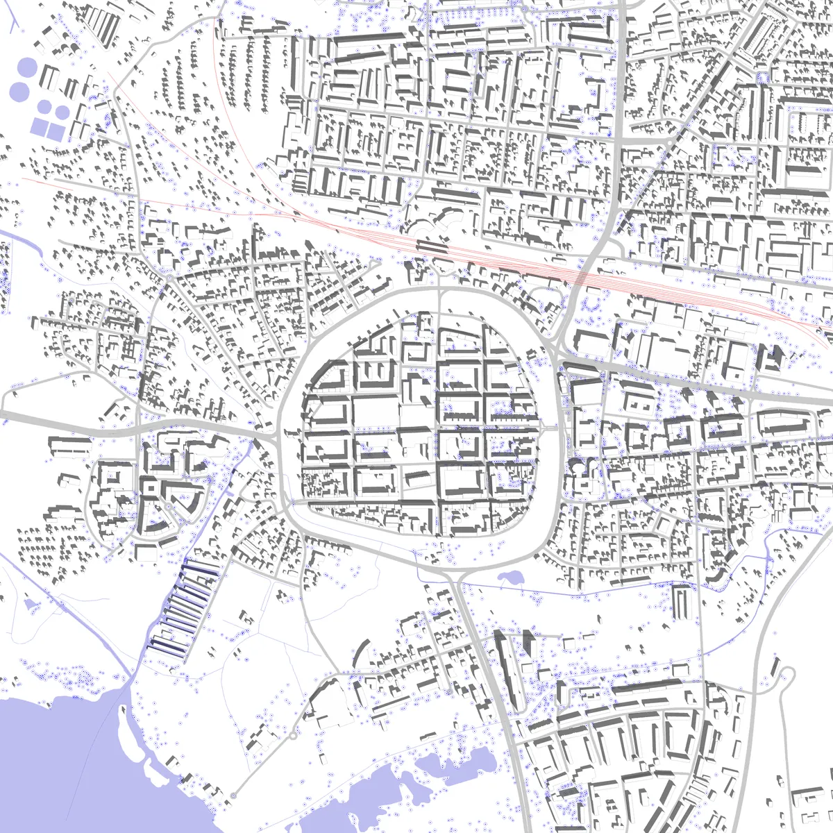 Neubrandenburg site plan (2.5 km)