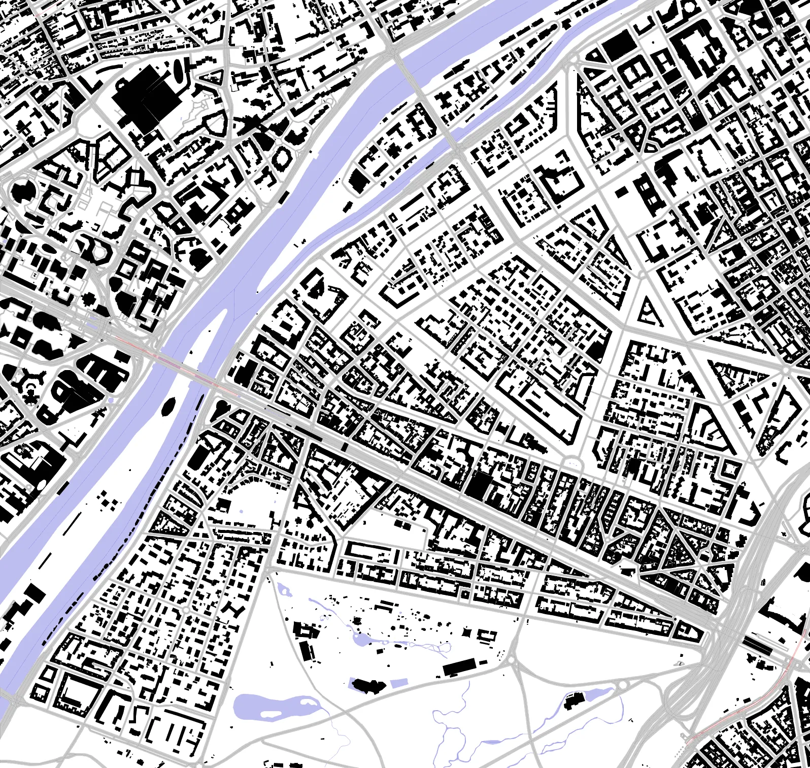 Neuilly-sur-Seine plan de masse