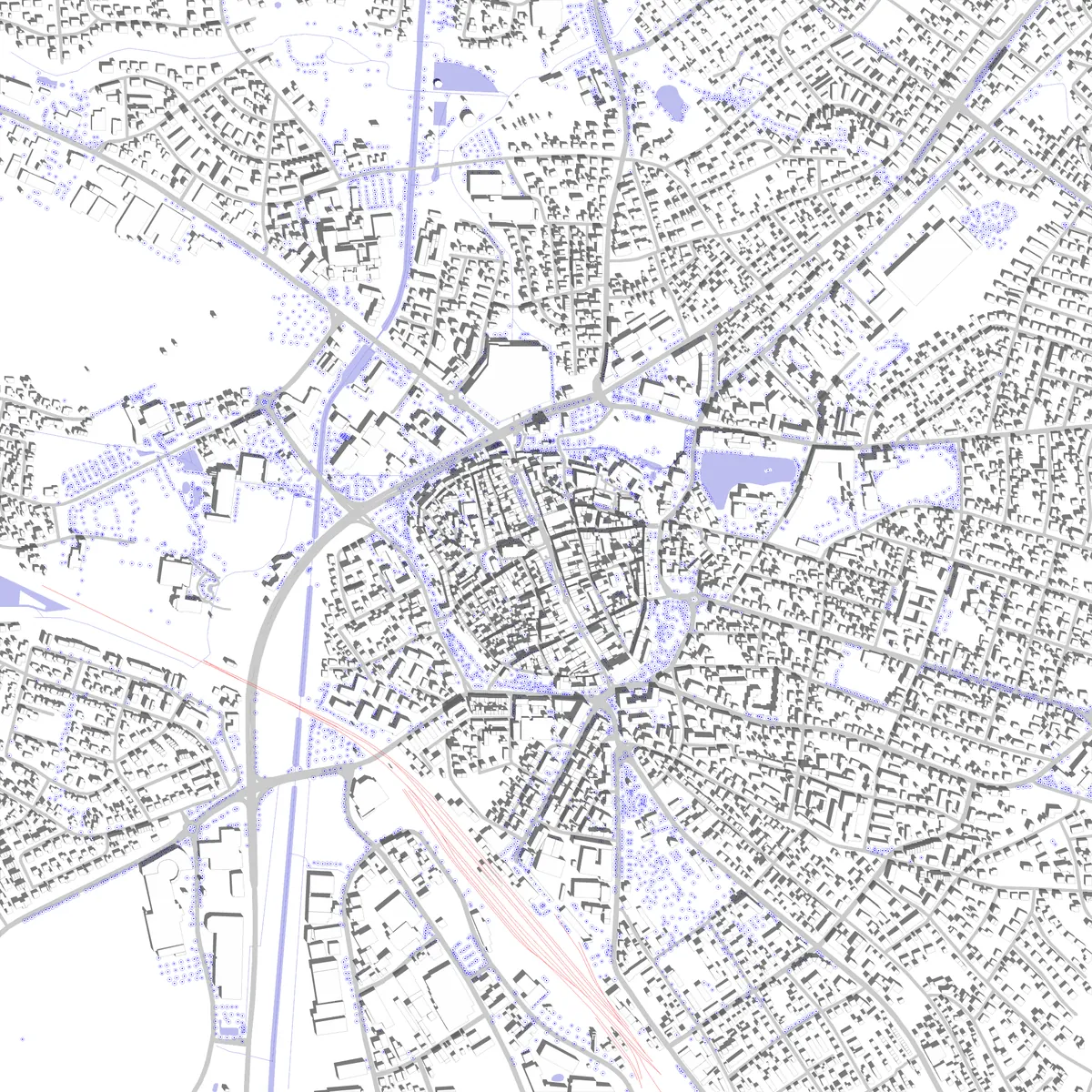 Neumarkt Lageplan (2,5 km)