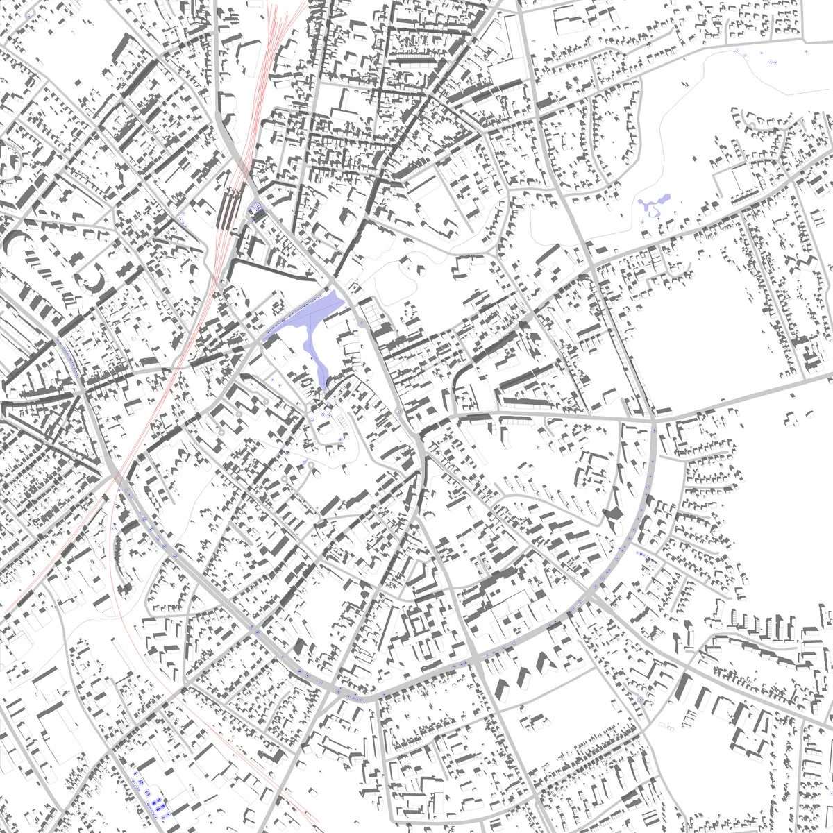 Neumünster Lageplan (2,5 km)