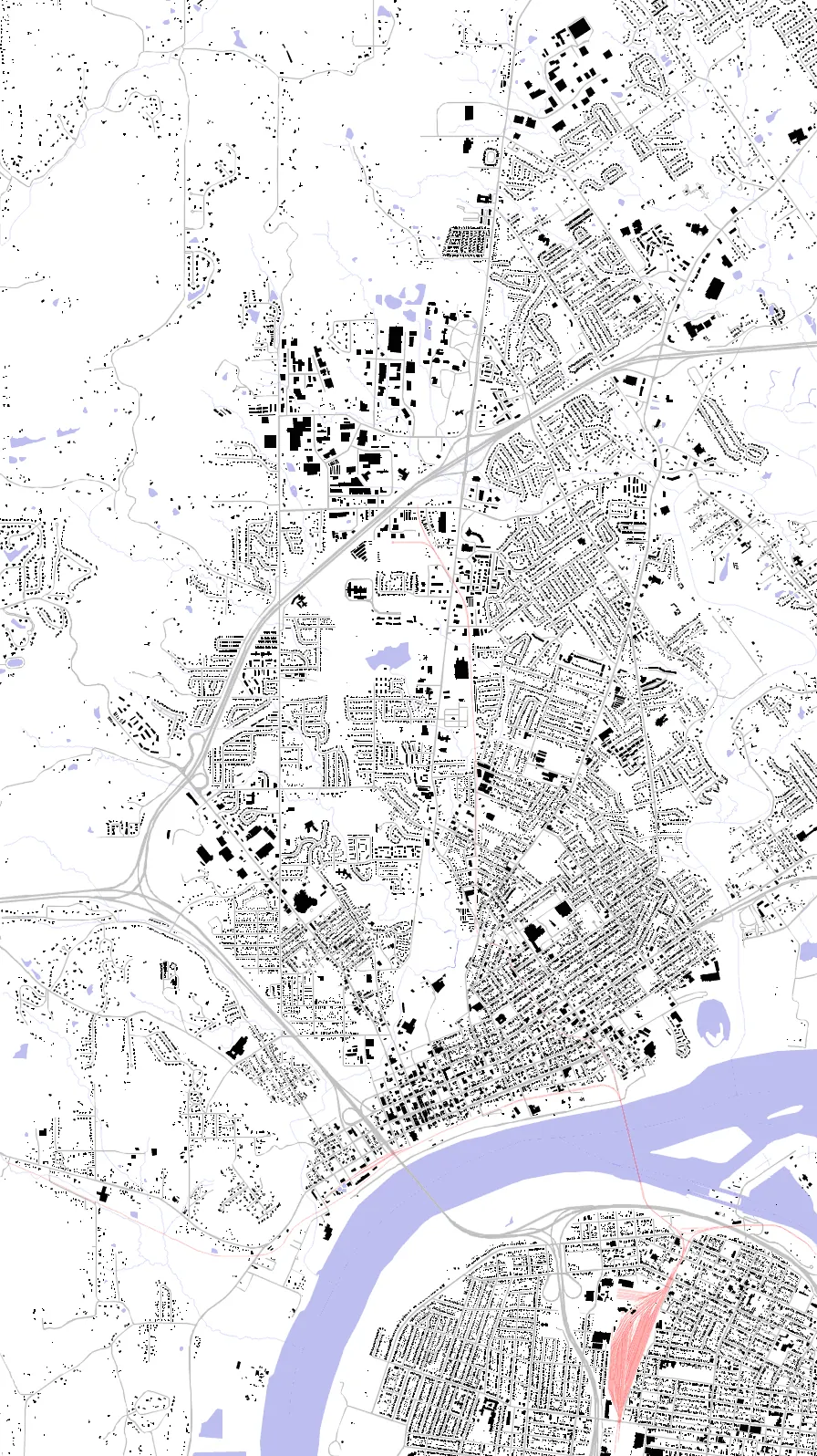 New Albany figure ground plan