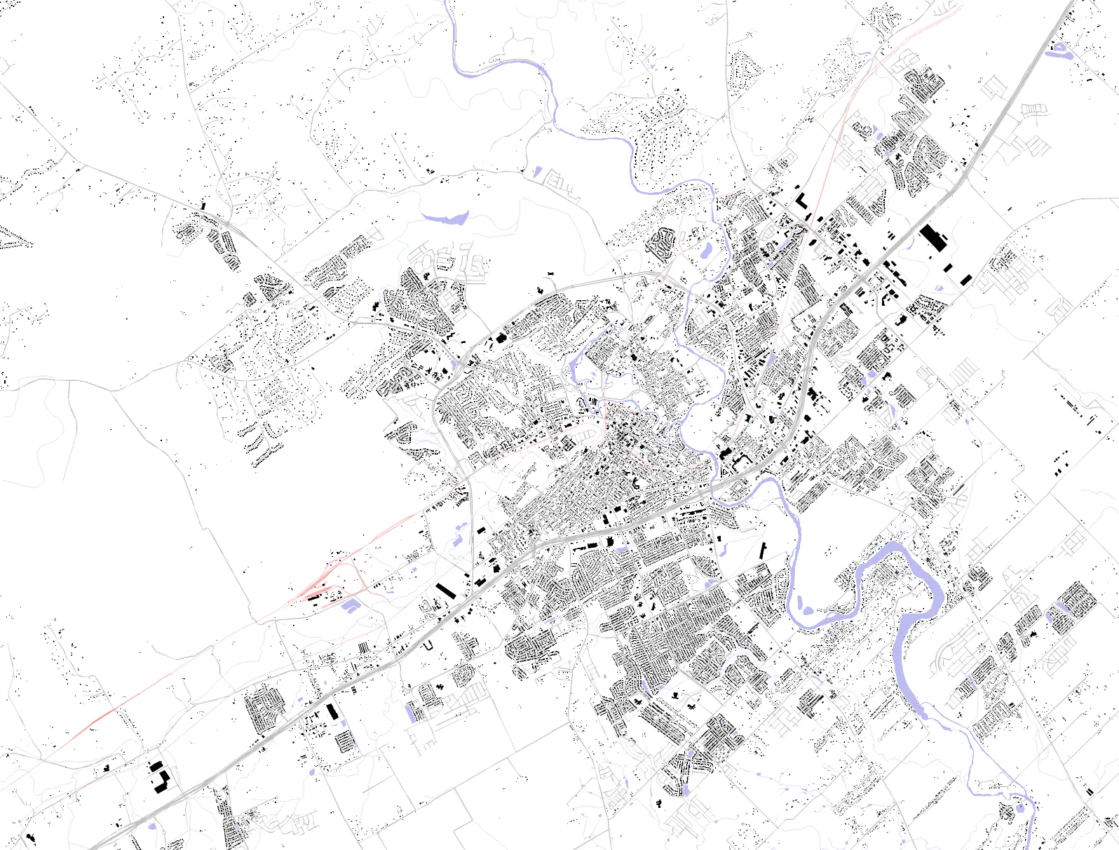 New Braunfels figure ground plan