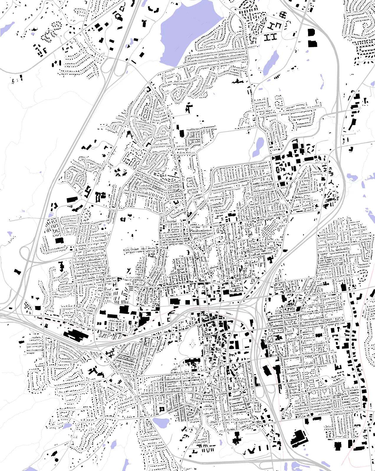 New Britain figure ground plan