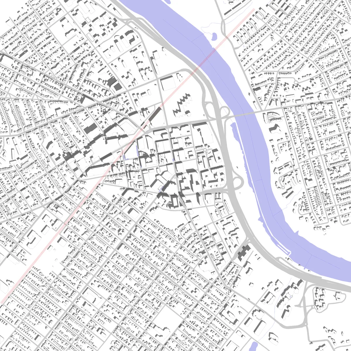 New Brunswick site plan (2.5 km)