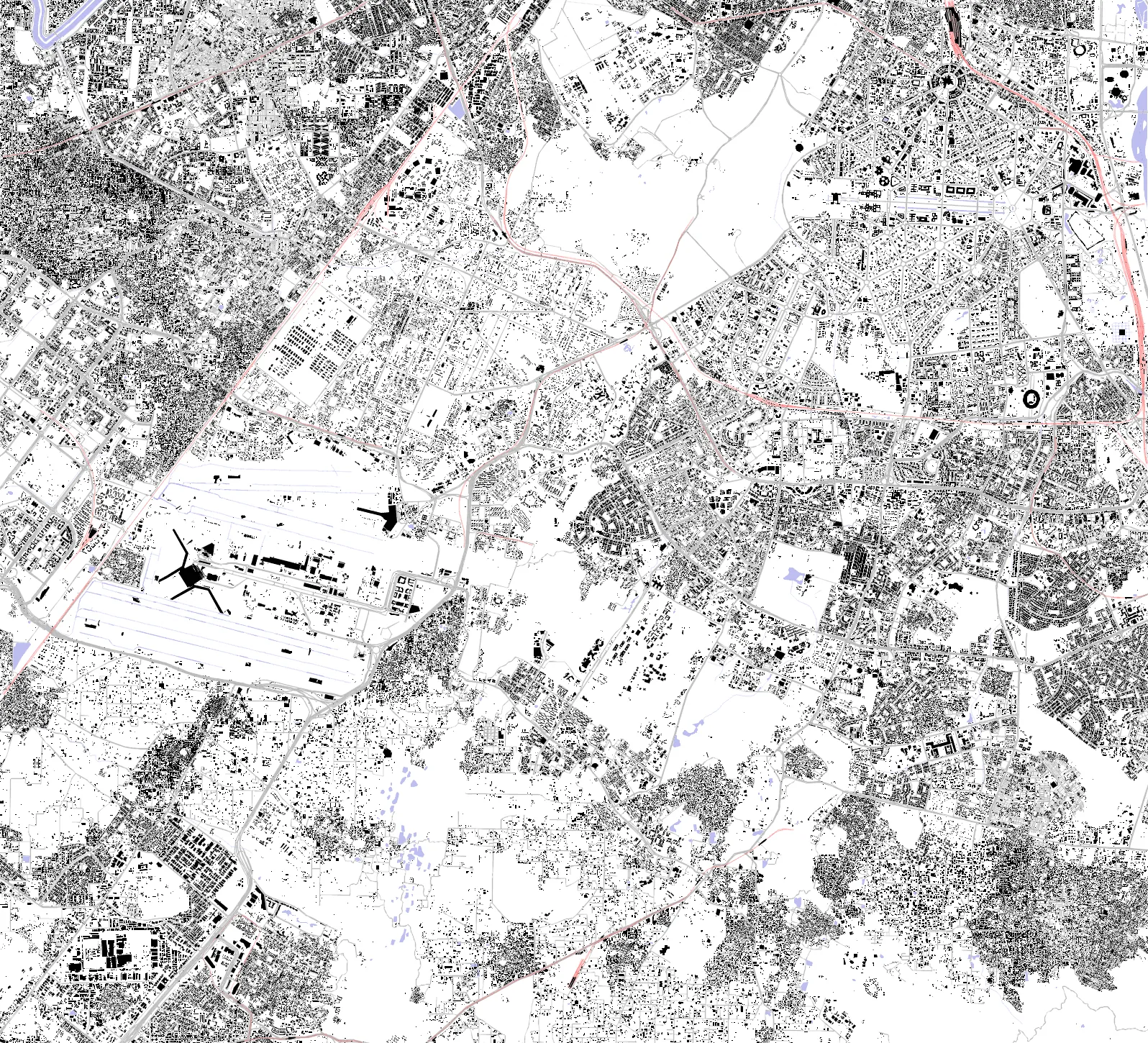 New Delhi figure ground plan