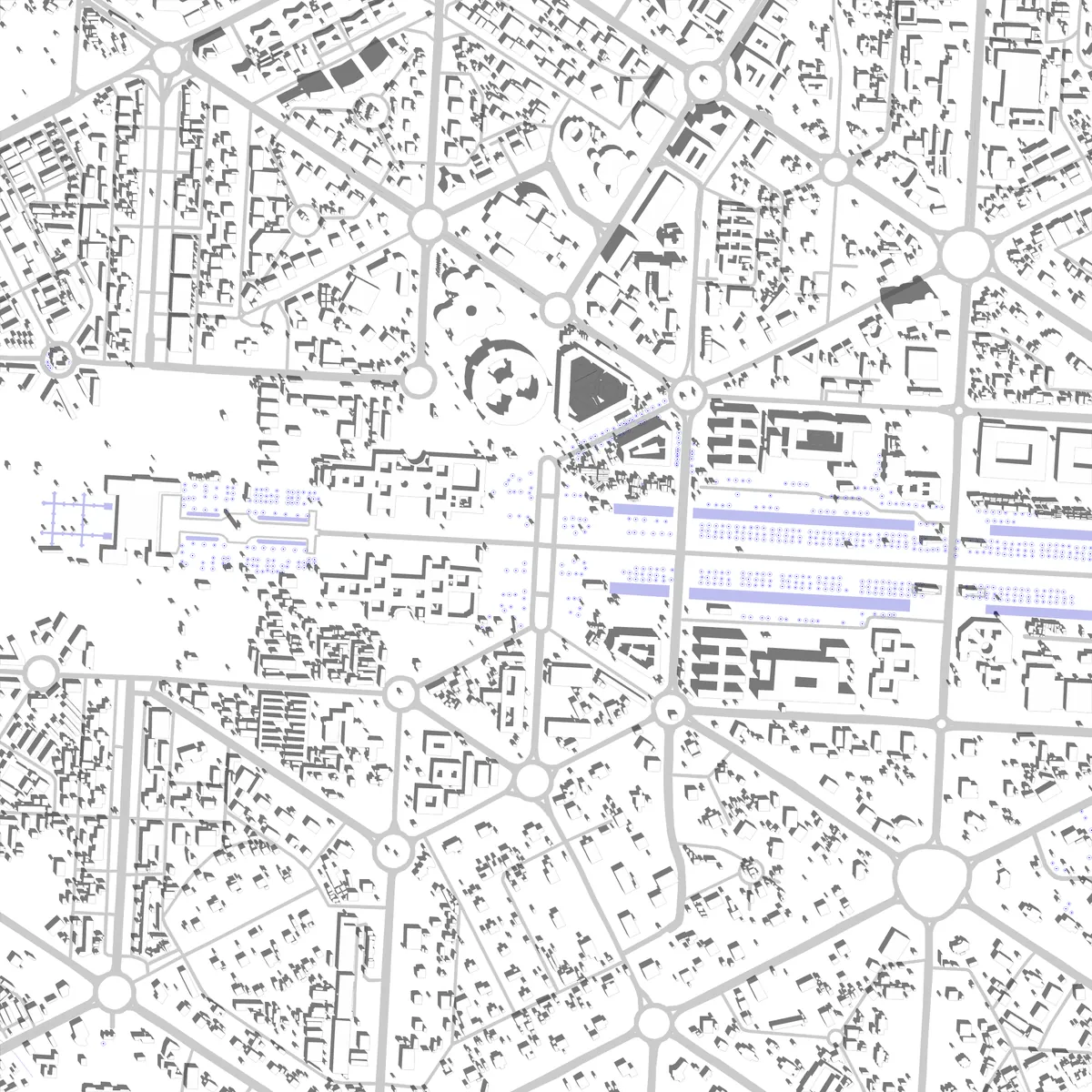 New Delhi site plan (2.5 km)