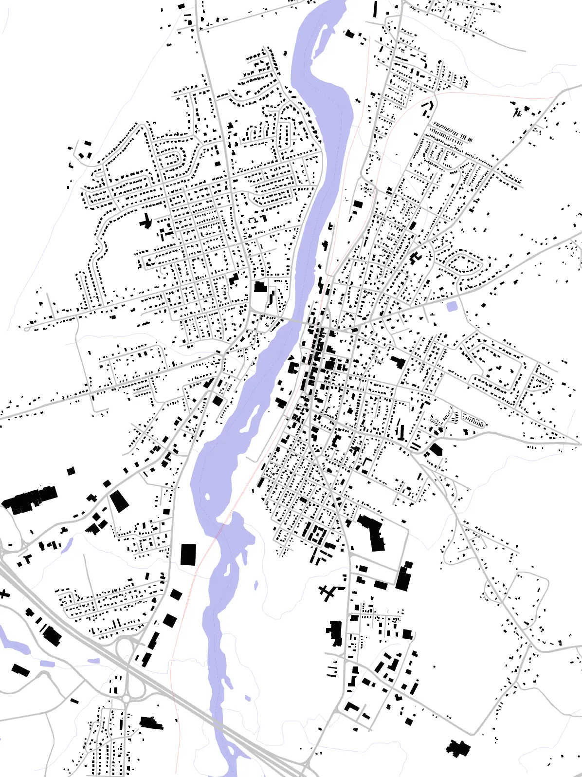 New Glasgow figure ground plan