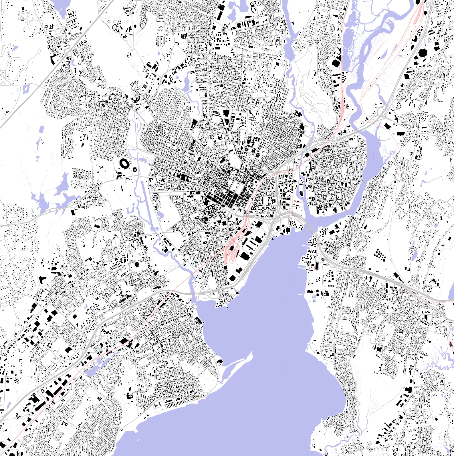 New Haven figure ground plan