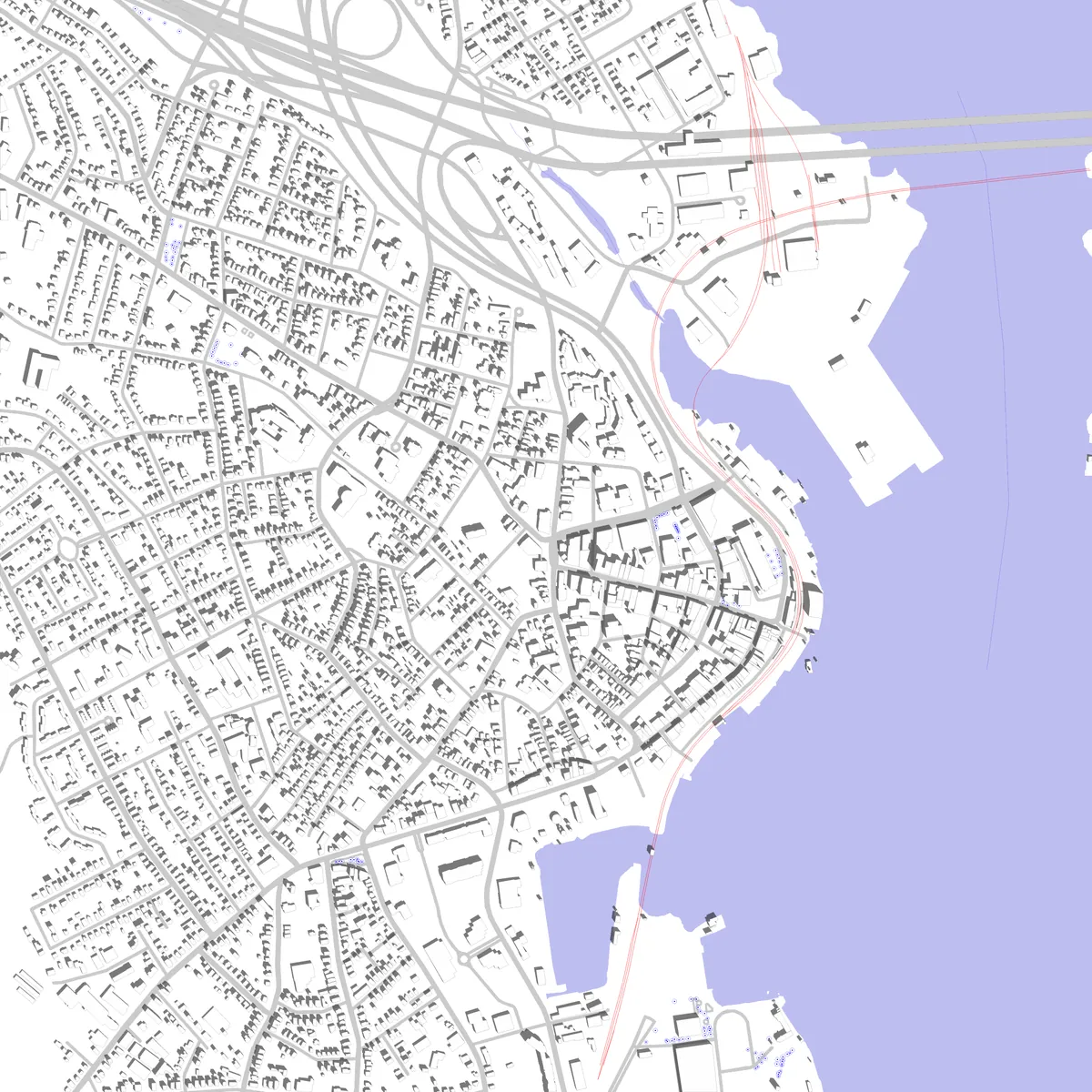 New London site plan (2.5 km)