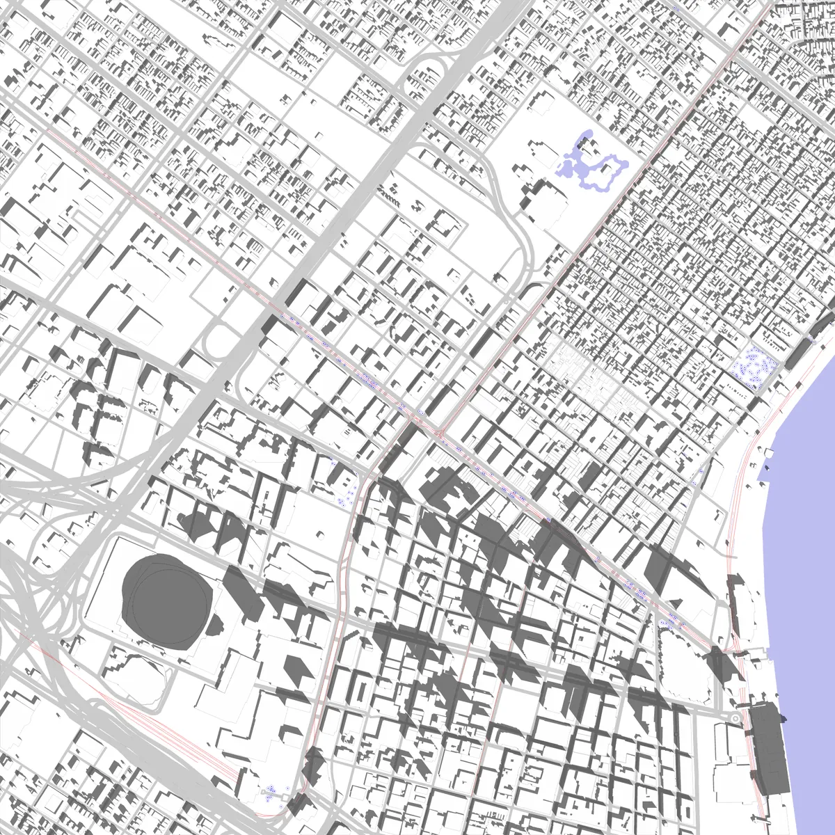 New Orleans site plan (2.5 km)