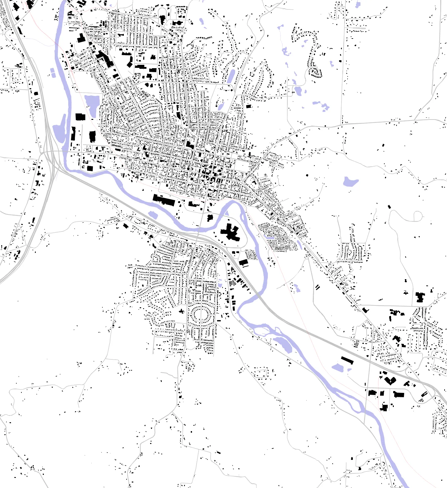 New Philadelphia figure ground plan