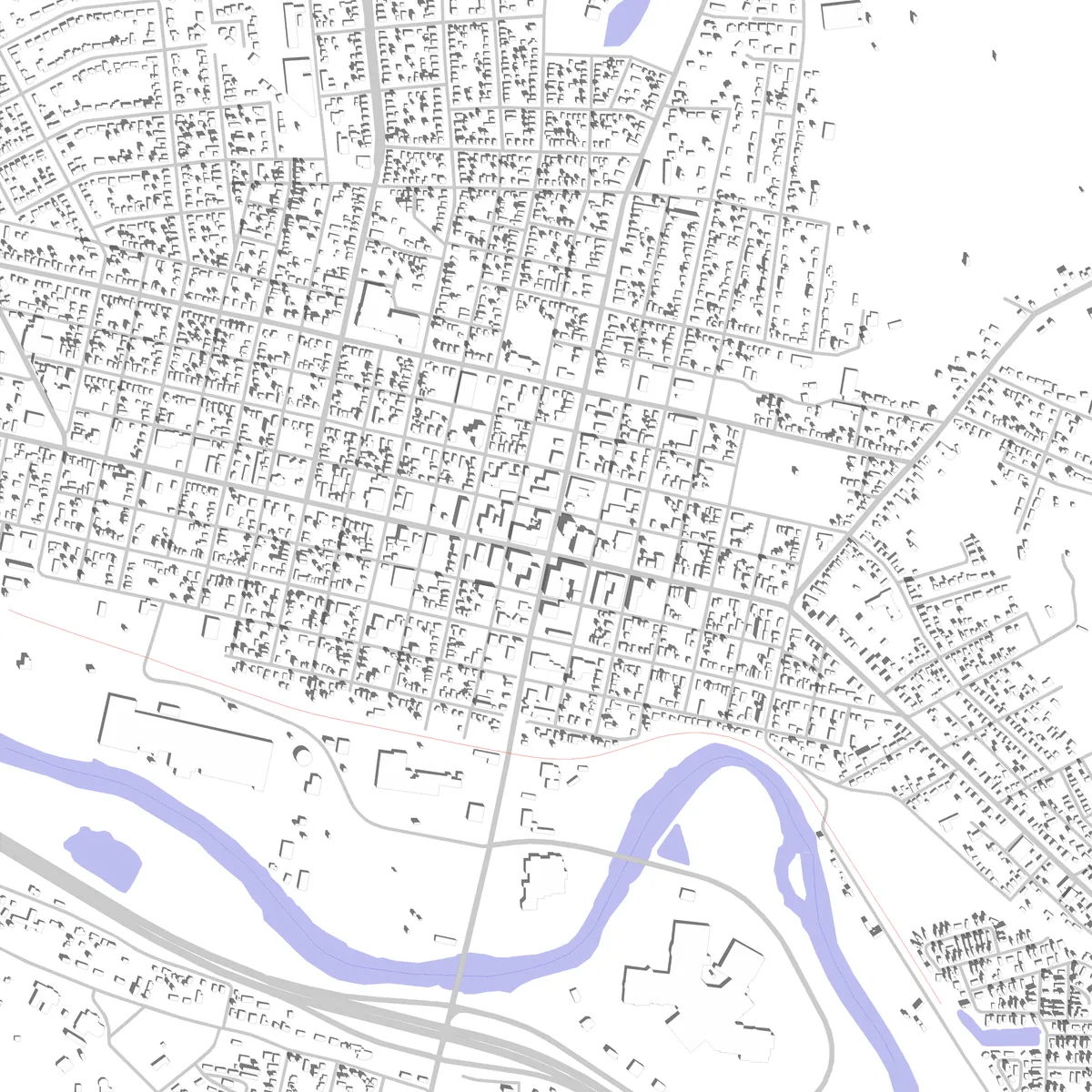 New Philadelphia site plan (2.5 km)