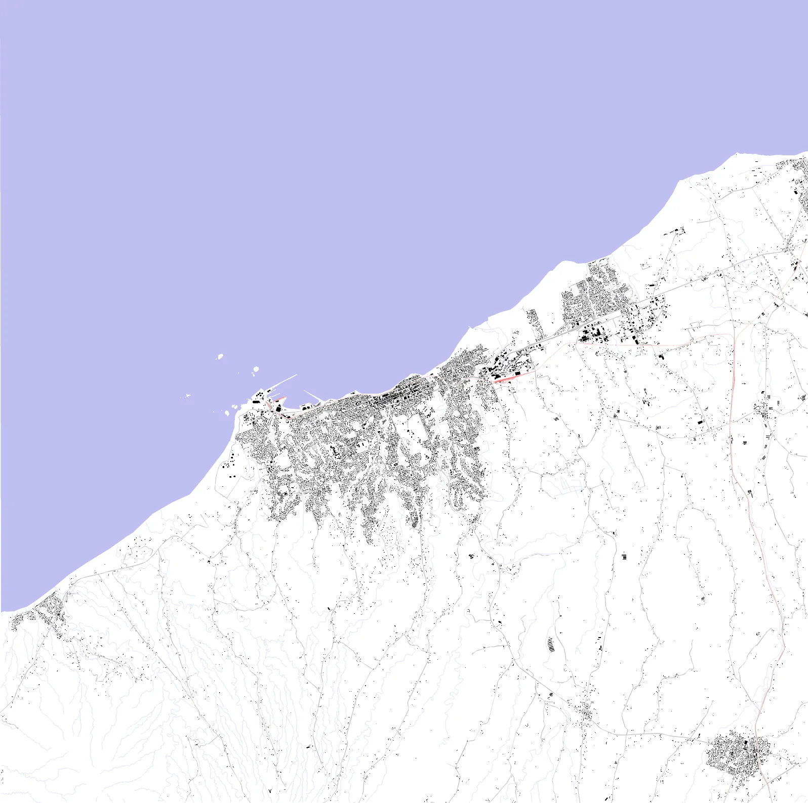 New Plymouth figure ground plan